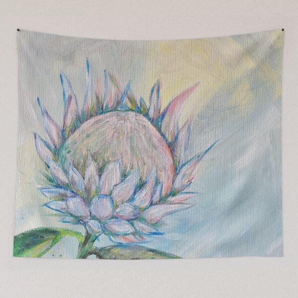 Item preview, Pale pastel handdrawn protea (01) designed and sold by Gudrun Eckleben.