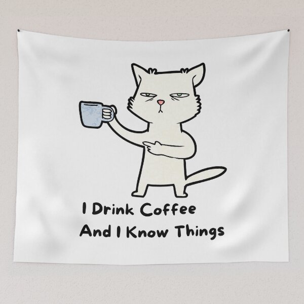 Item preview, I Drink Coffee And I Know Things designed and sold by printmala.