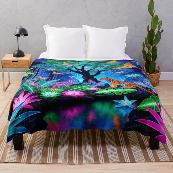 Item preview, Neon Tropical Night Forest designed and sold by Genady.