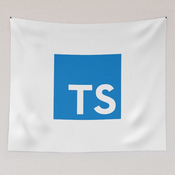 Item preview, Unofficial TypeScript White Text Blue Logo Hoodie designed and sold by Rainwater Merch.
