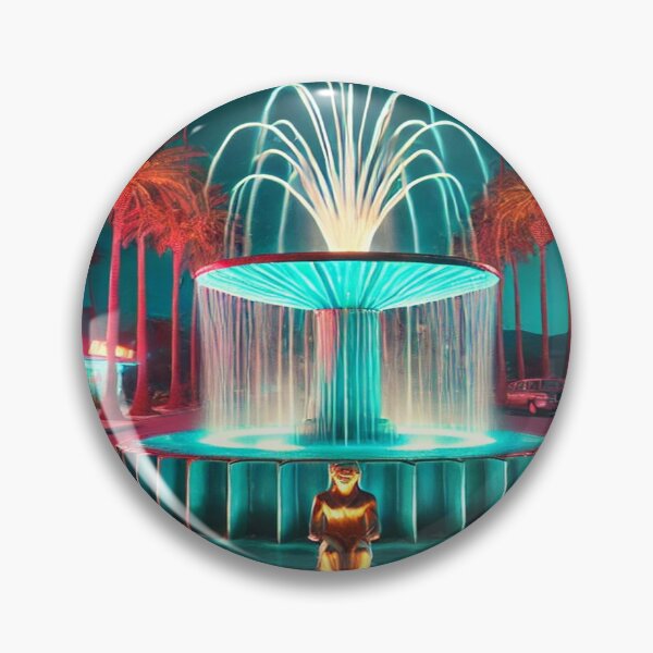 Item preview, Neon Lit Retro Fountain designed and sold by Genady.