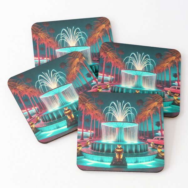 Item preview, Neon Lit Retro Fountain designed and sold by Genady.