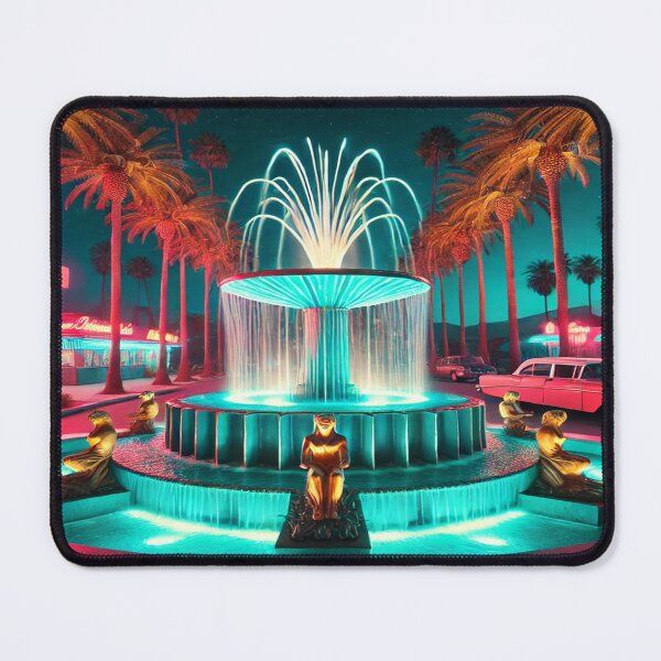 Item preview, Neon Lit Retro Fountain designed and sold by Genady.