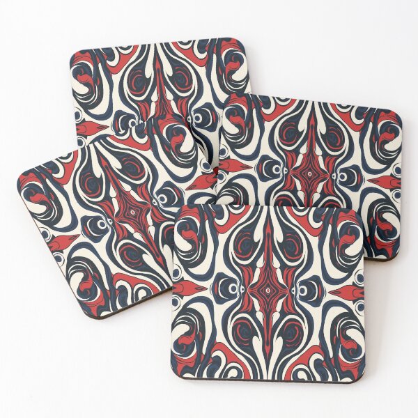 Item preview, Navy and Red Abstract designed and sold by mittie101.