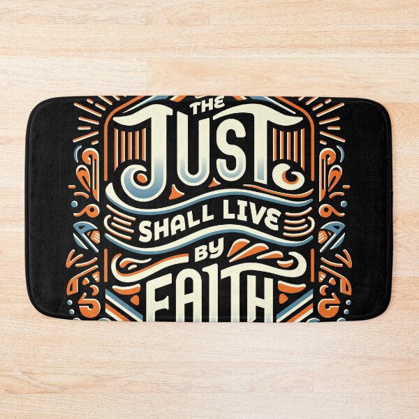Item preview, The Just Shall Live By Faith - Martin Luther designed and sold by Reformed Shirt Co..