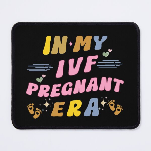 Item preview, In My IVF Pregnant Era Typographic Pregnancy Announcement Couples Design designed and sold by Raise2Shine.