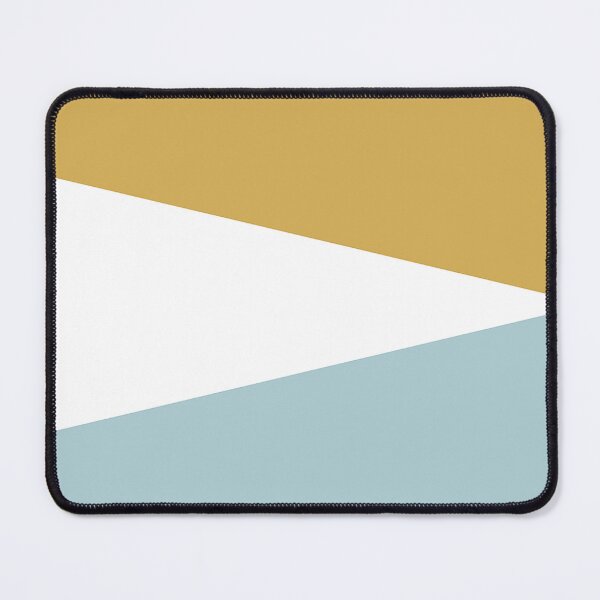 Item preview, DUCK EGG BLUE, GOLD and WHITE GEOMETRIC DESIGN PRINT designed and sold by RachelMacht.