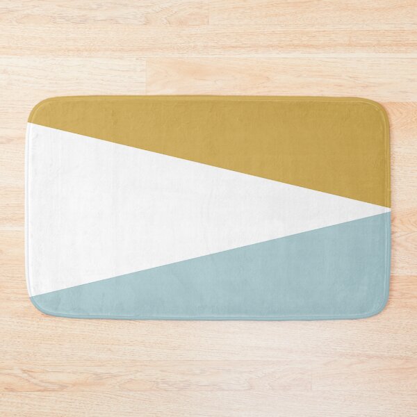 Item preview, DUCK EGG BLUE, GOLD and WHITE GEOMETRIC DESIGN PRINT designed and sold by RachelMacht.