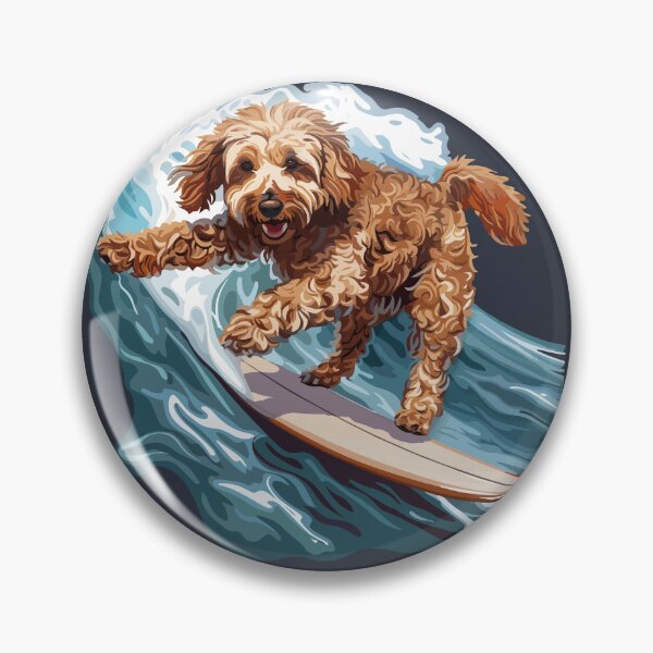 Artikelvorschau, Surfender Labradoodle entworfen und verkauft von VelvetRoom.