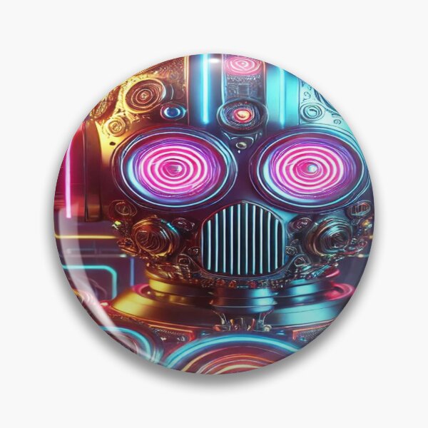 Item preview, Neon Lit Retro Robot designed and sold by Genady.