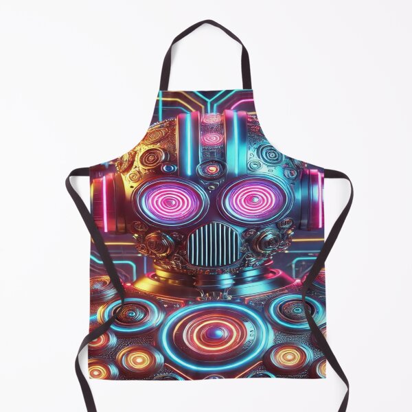 Item preview, Neon Lit Retro Robot designed and sold by Genady.