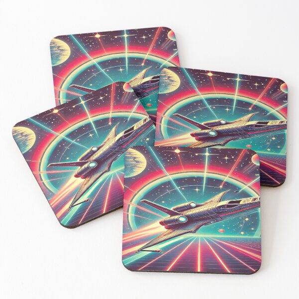 Item preview, Neon Retro Spaceship designed and sold by Genady.