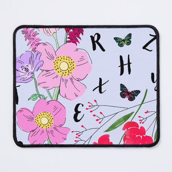 Item preview, Korean style aesthetic colourful flowers with alphabets designed art. designed and sold by Chicas-wonder.