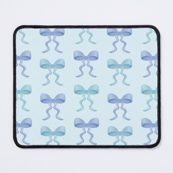 Item preview, Cute Girly Pastel Blue Bows designed and sold by Lindsay Marie Patterns.