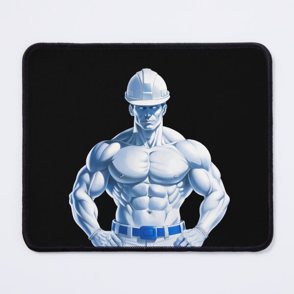 Item preview, Construction Worker 80s 90s Airbrush Style Artwork designed and sold by bearslover.