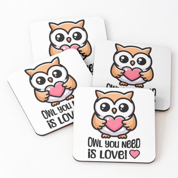 Item preview, Owl You Need Is Love! Cute Kawaii Owl Pun designed and sold by PMCreative.