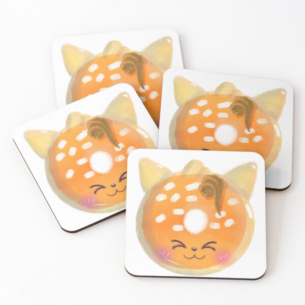 Item preview, Salted caramel kitty doughnut  designed and sold by KawaiiFoods.