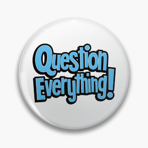 Item preview, Question Everything! Blue designed and sold by PMCreative.
