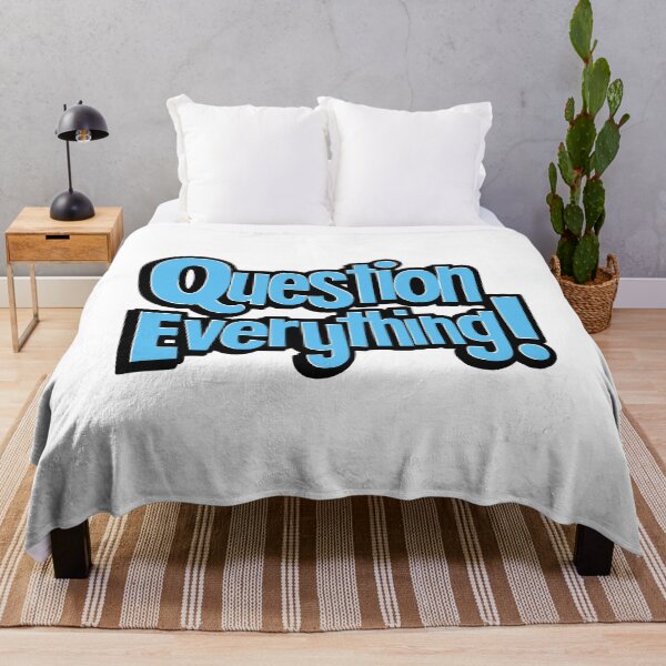 Item preview, Question Everything! Blue designed and sold by PMCreative.