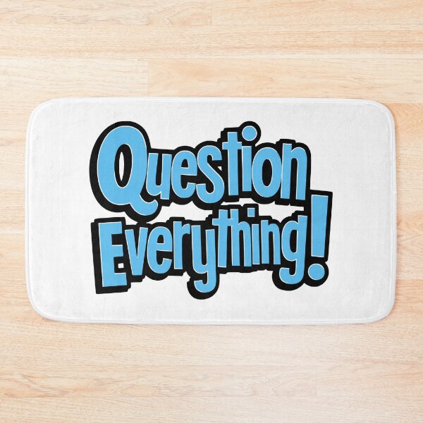 Item preview, Question Everything! Blue designed and sold by PMCreative.