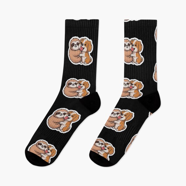 Item preview, Cute Sloth and Dog Friendship for Pug Lover designed and sold by Laugh-Lines.