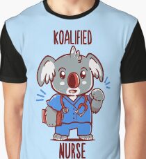 Koalified Nurse - Koala Animal Pun Shirt Graphic T-Shirt