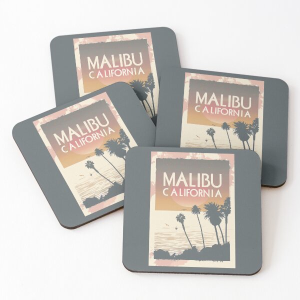 Item preview, A Vintage Travel Illustration of Malibu - California  designed and sold by GoodOldVintage.