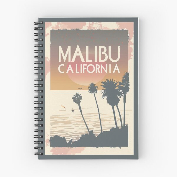 Item preview, A Vintage Travel Illustration of Malibu - California  designed and sold by GoodOldVintage.