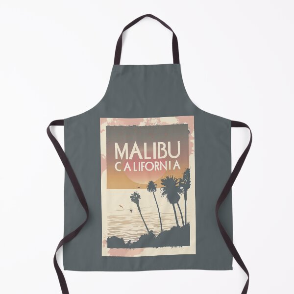 Item preview, A Vintage Travel Illustration of Malibu - California designed and sold by GoodOldVintage.