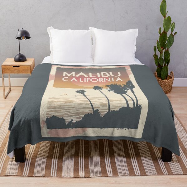 Item preview, A Vintage Travel Illustration of Malibu - California  designed and sold by GoodOldVintage.