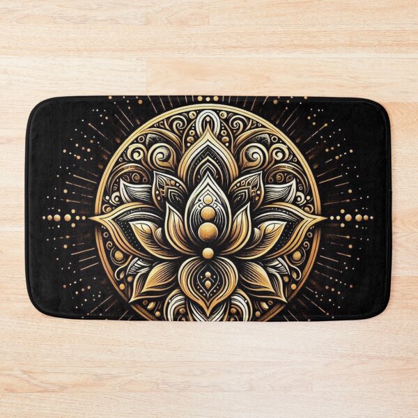 Item preview, Ayurveda Lotus Beautiful Golden Logo designed and sold by Simplybe1.