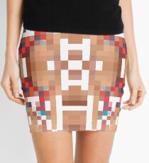 Weave, drawing, figure, picture, illustration,   Structure, framework, composition Mini Skirt