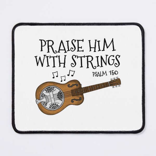 Item preview, Resonator Guitar, Praise Him With Strings, Church Guitarist designed and sold by doodlerob.