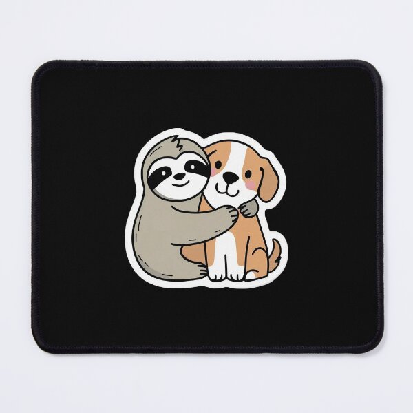 Item preview, Cute Sloth and Dog Friendship for Pug Lover designed and sold by Laugh-Lines.