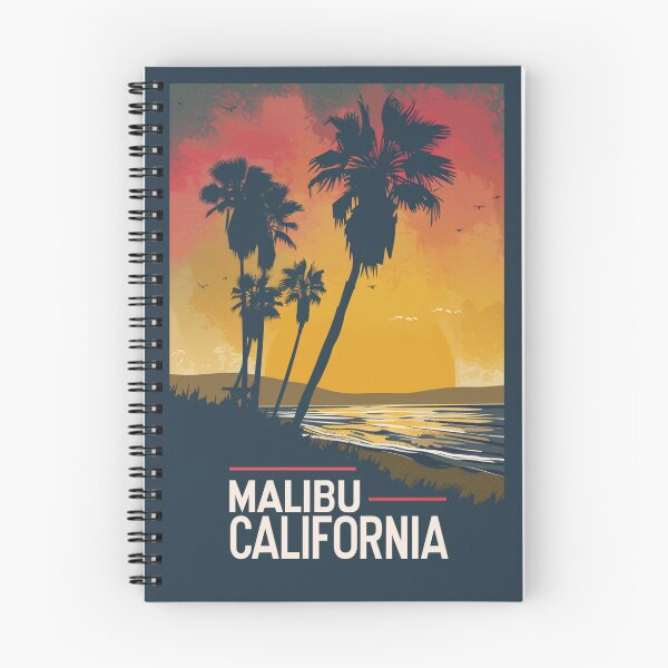 Item preview, A Vintage Travel Illustration of Malibu - California  designed and sold by GoodOldVintage.