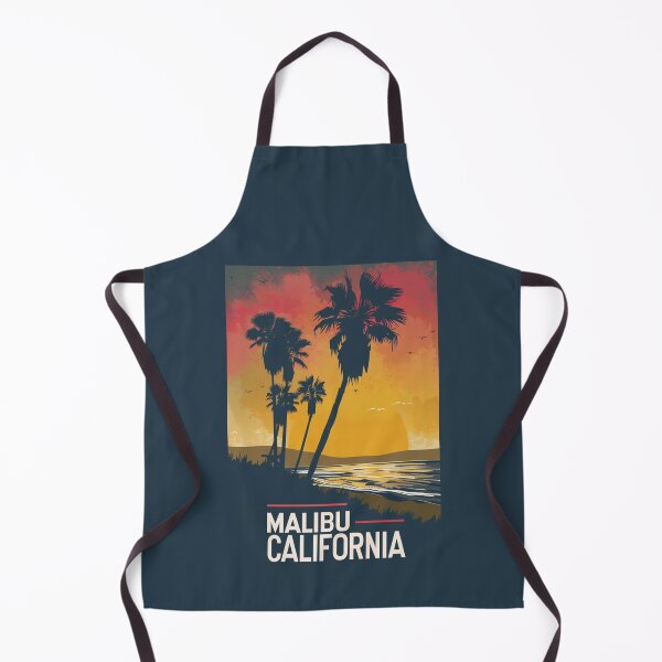 Item preview, A Vintage Travel Illustration of Malibu - California designed and sold by GoodOldVintage.