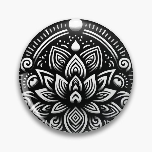 Item preview, Ayurveda Black and White Lotus designed and sold by Simplybe1.