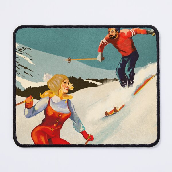 Item preview, "Apres" Vintage Ski Pinup Art designed and sold by The Whiskey Ginger Design Shop.