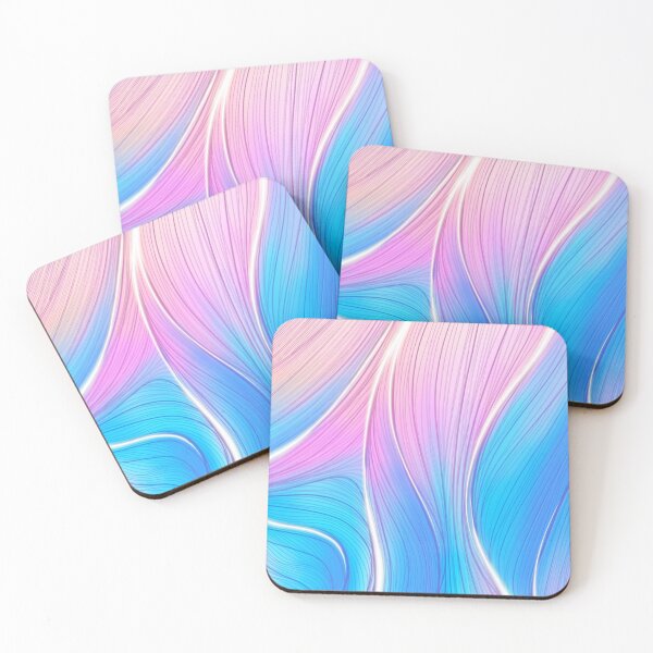 Item preview, Abstract fluid pink and blue lines designed and sold by camilacarvalho.