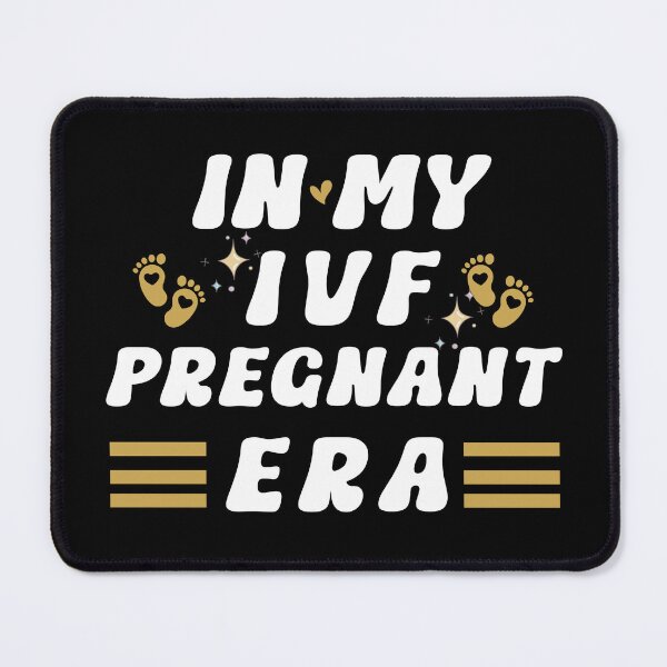 Item preview, In My IVF Pregnant Era Typographic Pregnancy Announcement Couples Design designed and sold by Raise2Shine.