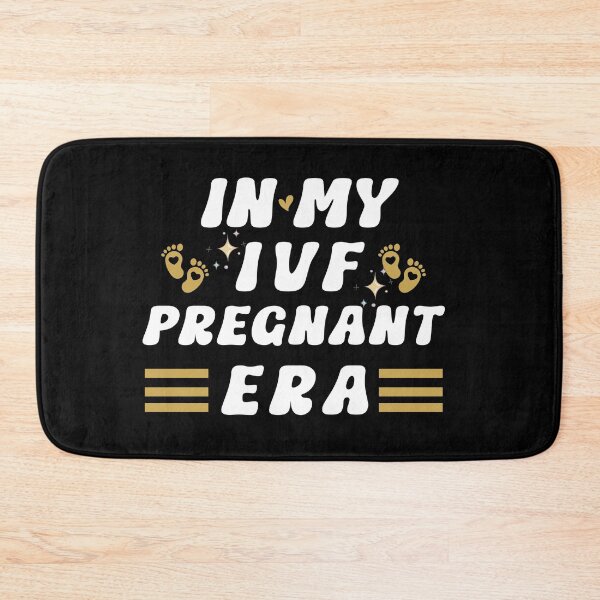 Item preview, In My IVF Pregnant Era Typographic Pregnancy Announcement Couples Design designed and sold by Raise2Shine.