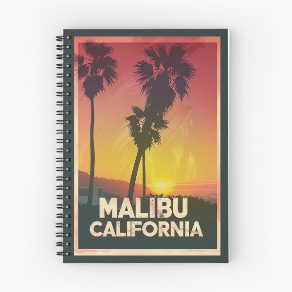 Item preview, A Vintage Travel Illustration of Malibu - California  designed and sold by GoodOldVintage.