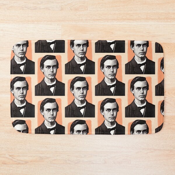 Item preview, English Poet Francis Thompson - orange - illustration  designed and sold by Litstoy.