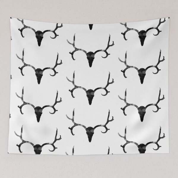 Item preview, Black deer skull designed and sold by Meddy64.