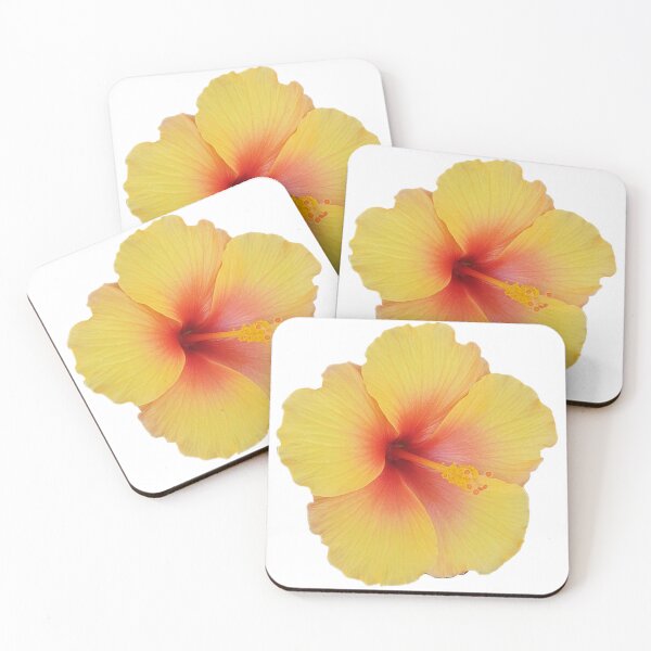 Item preview, Yellow Hibiscus Flower Print designed and sold by designs delight.