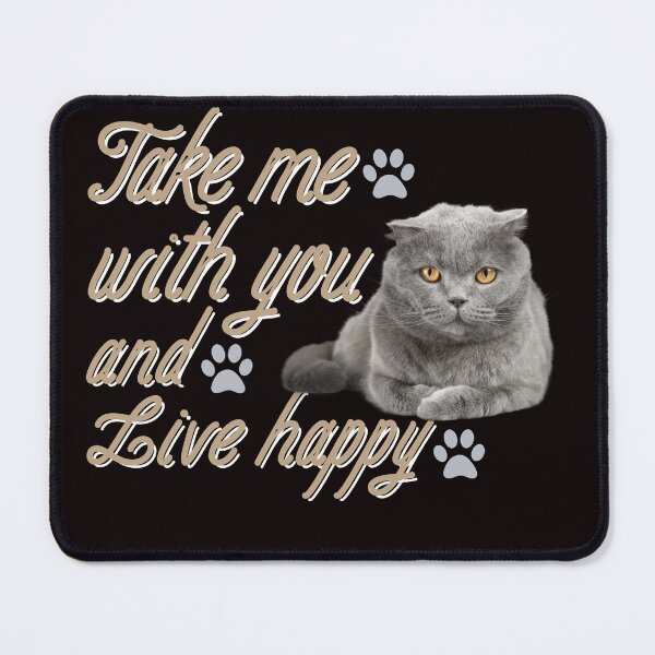 Item preview, Adorable Cat and Paw Print Design - Spread Happiness designed and sold by TrendyCanvasC.