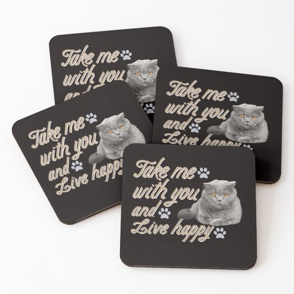 Item preview, Adorable Cat and Paw Print Design - Spread Happiness designed and sold by TrendyCanvasC.