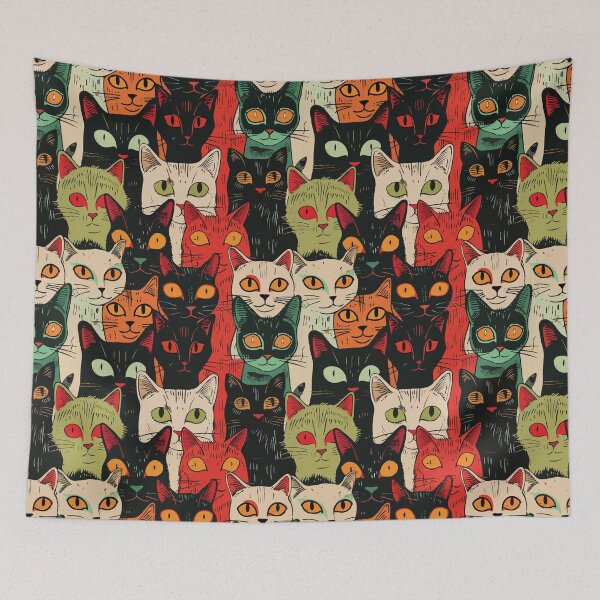 Item preview, Cat Pattern designed and sold by Erlin Rudho.