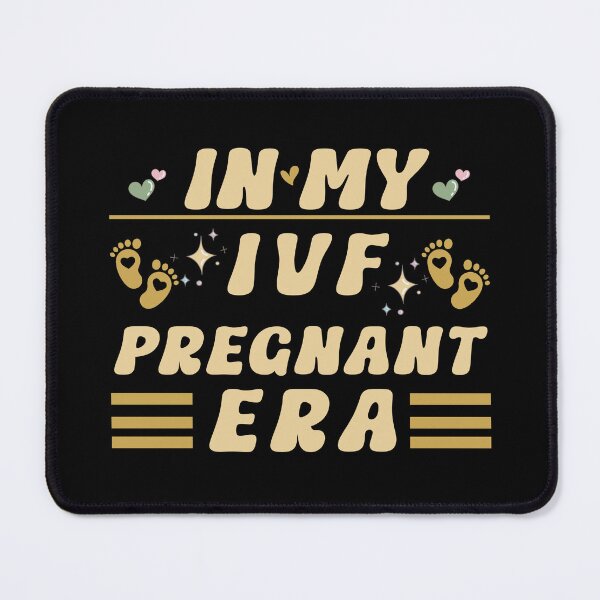 Item preview, In My IVF Pregnant Era Typographic Pregnancy Announcement Couples Design designed and sold by Raise2Shine.