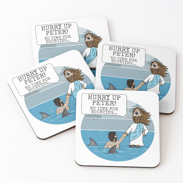 Item preview, Jesus Walking On Water, Matthew 14, Christian Funny designed and sold by doodlerob.